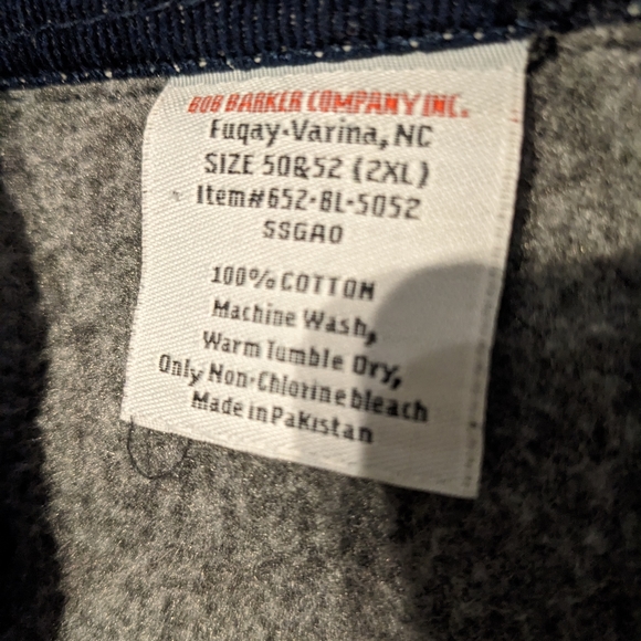 Bob Barker denim blanket lined chore coat - Picture 12 of 16